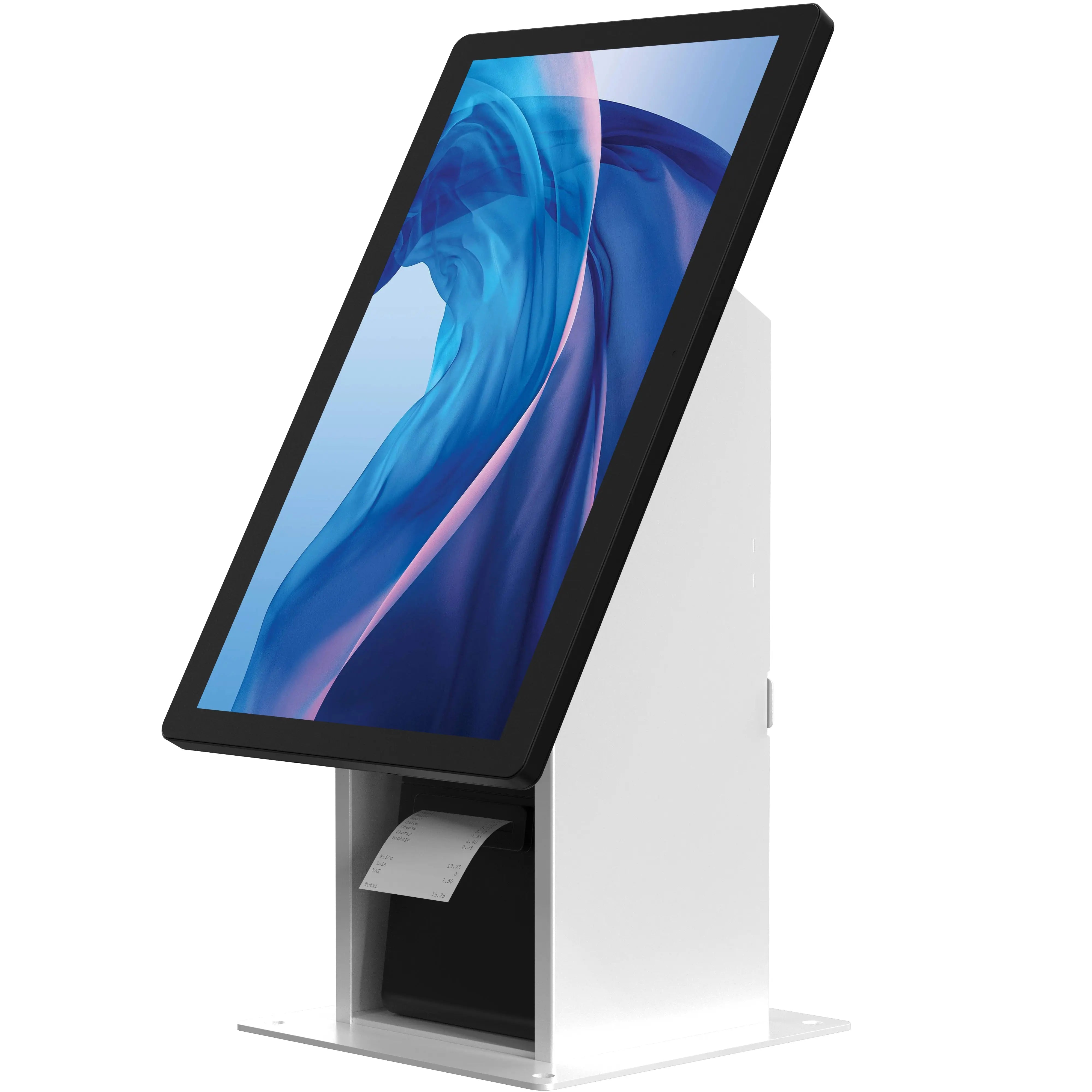 Self Service Kiosk with Printer Compartment and Storage (Black) CTA DIGITAL