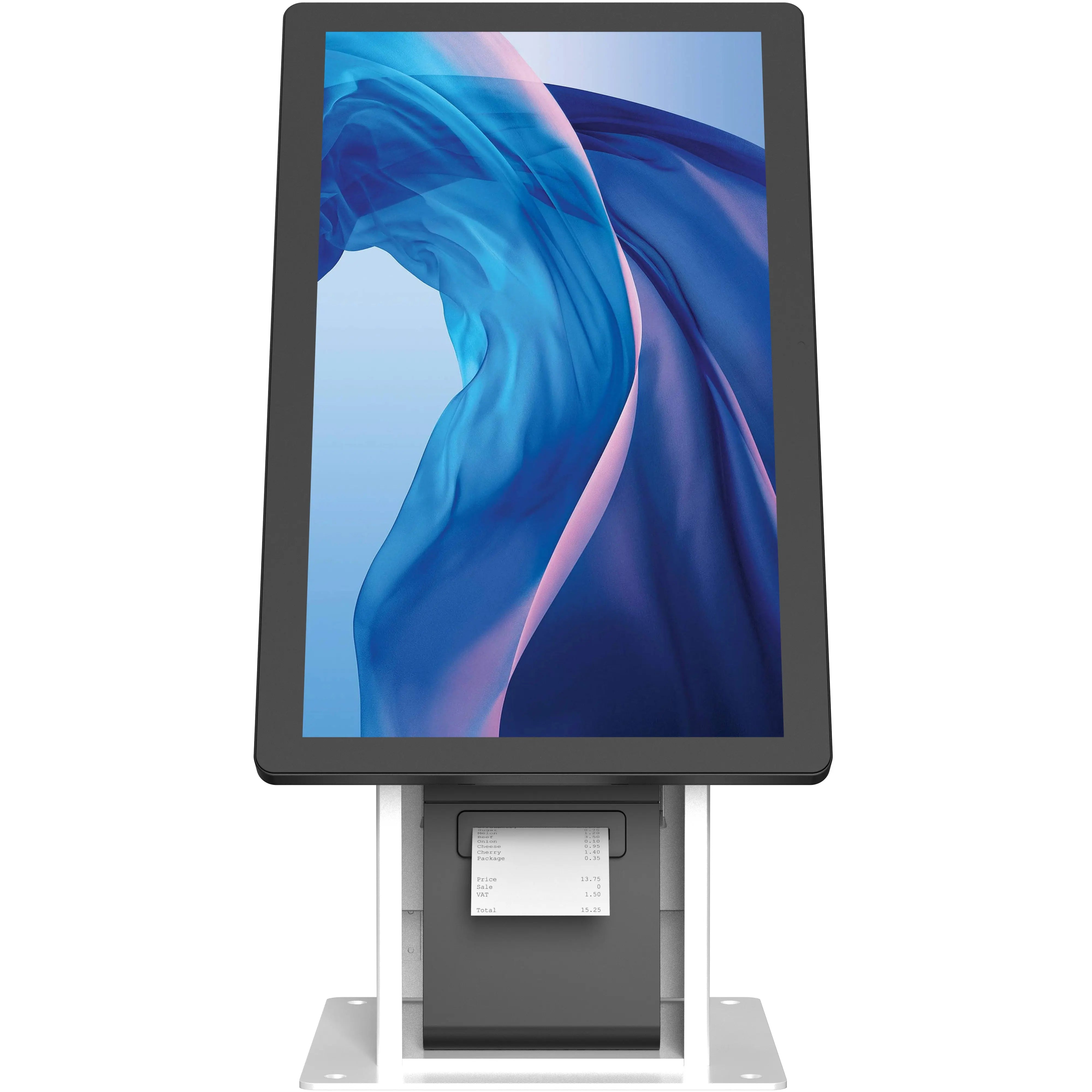 Self Service Kiosk with Printer Compartment and Storage (Black) CTA DIGITAL