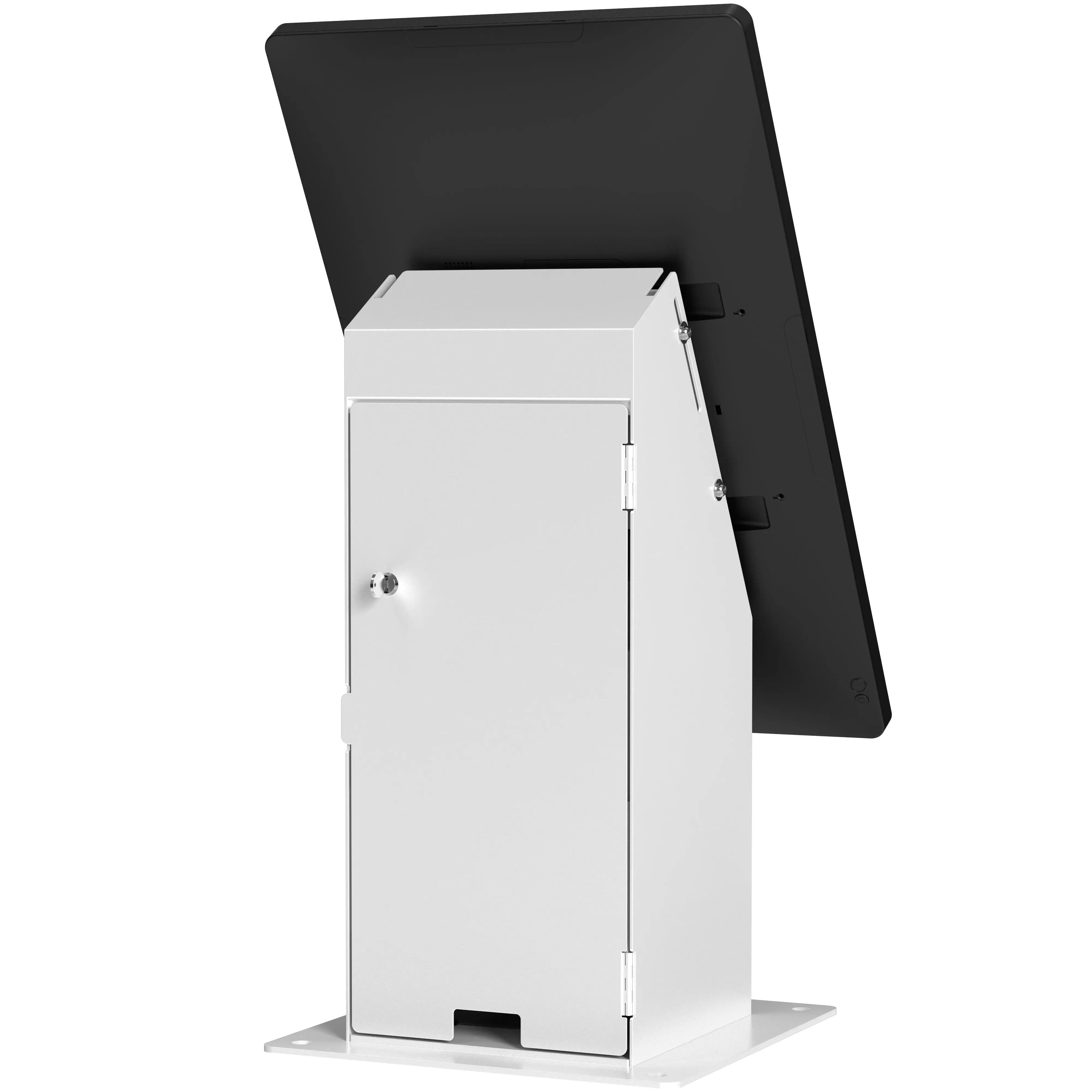 Self Service Kiosk with Printer Compartment and Storage (Black) CTA DIGITAL