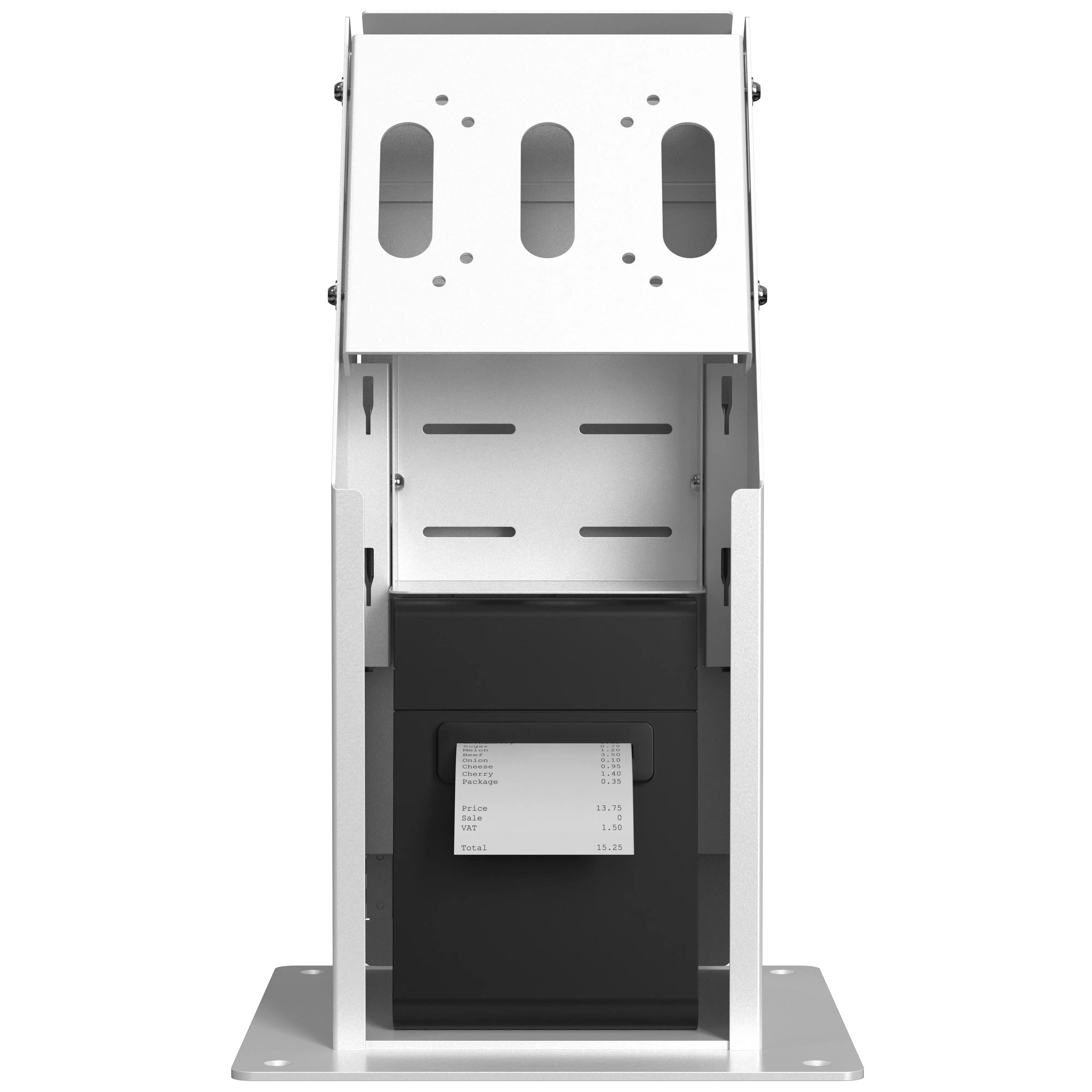 Self Service Kiosk with Printer Compartment and Storage (Black) CTA DIGITAL