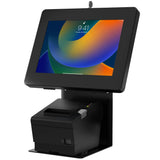 POS Station With Printer Stand and Security Enclosure