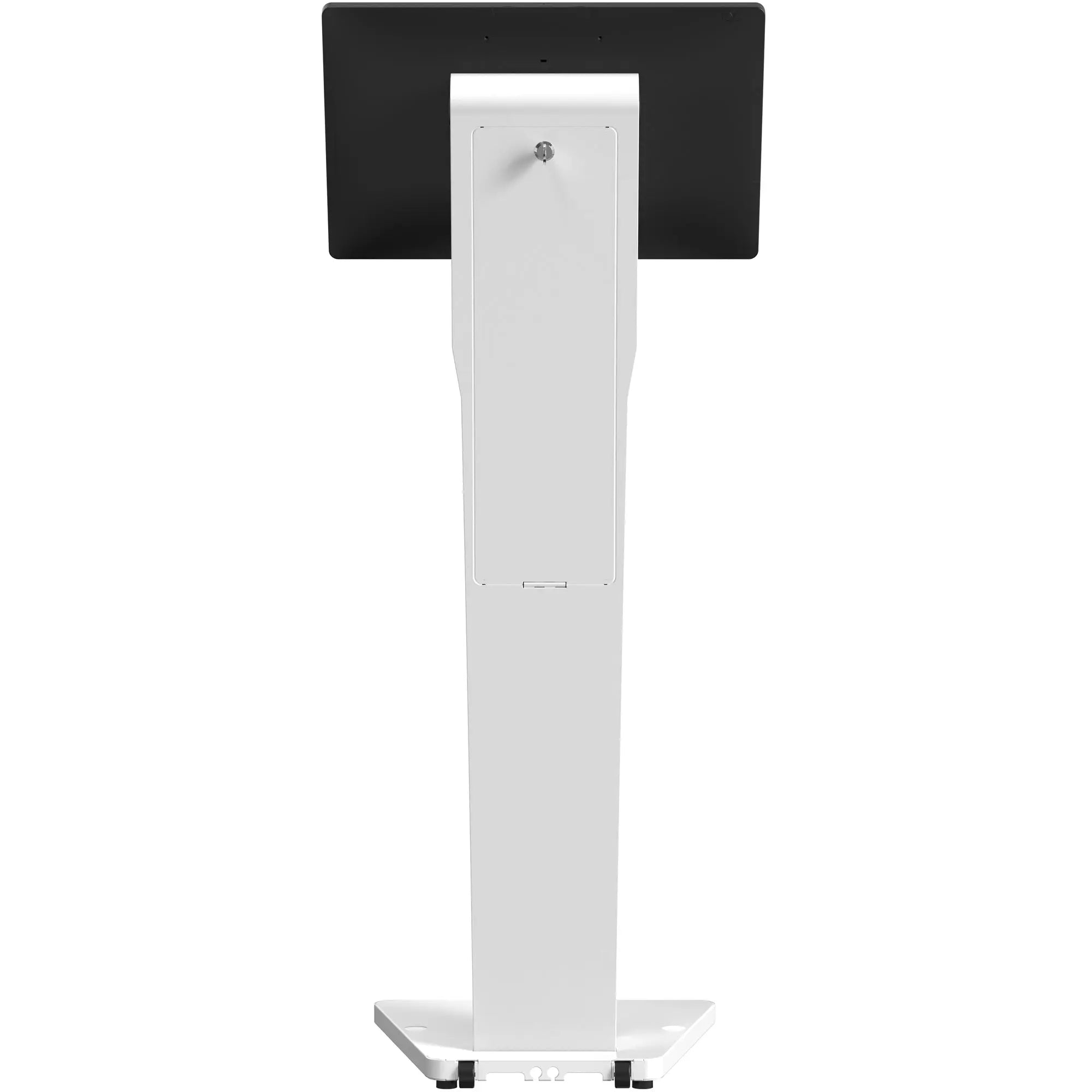 Sleek Floor Stand with Printer Slot for Touchscreen Monitors and Other Displays