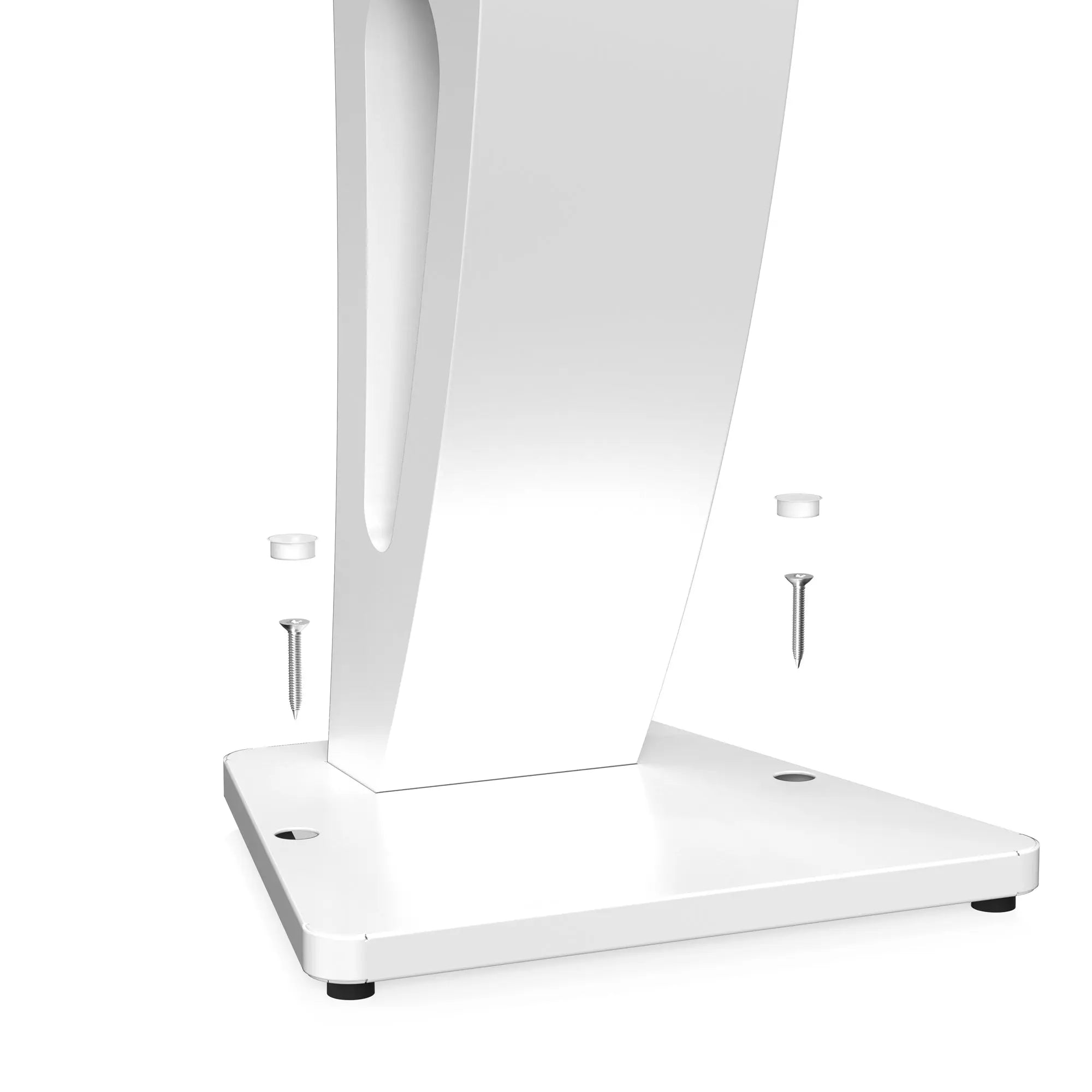 Sleek Floor Stand with Printer Slot for Touchscreen Monitors and Other Displays