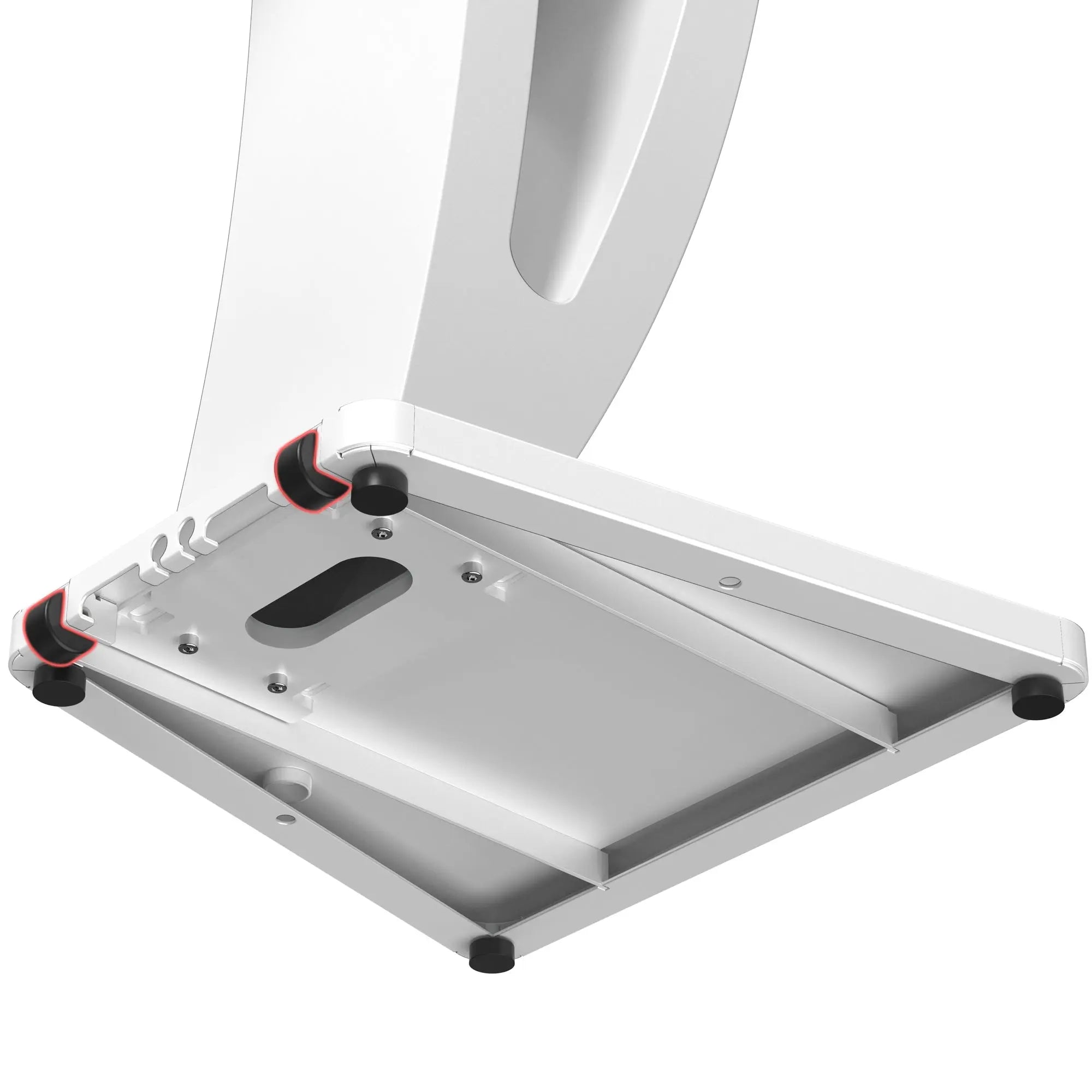 Sleek Floor Stand with Printer Slot for Touchscreen Monitors and Other Displays