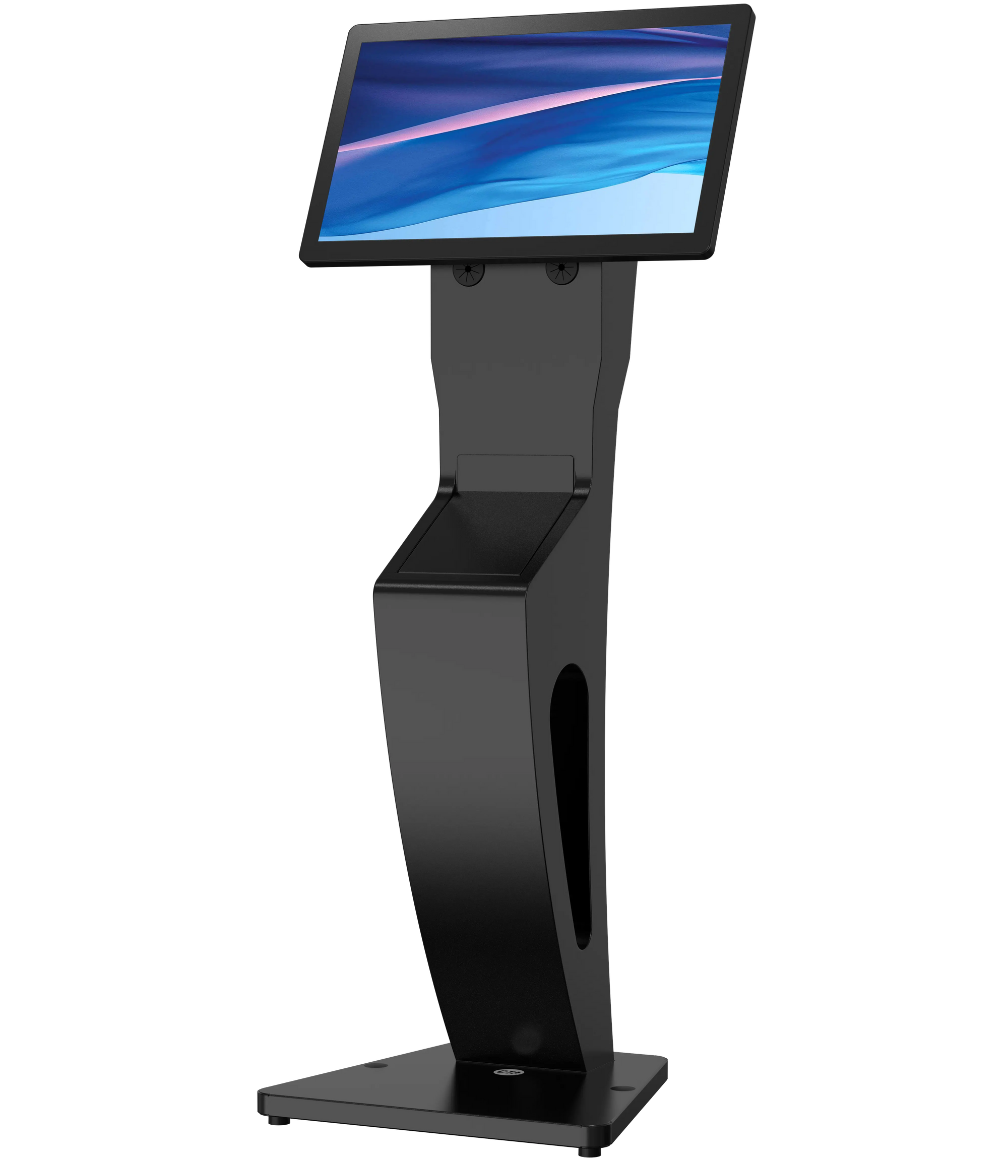 Sleek Floor Stand with Printer Slot for Touchscreen Monitors and Other Displays CTA DIGITAL