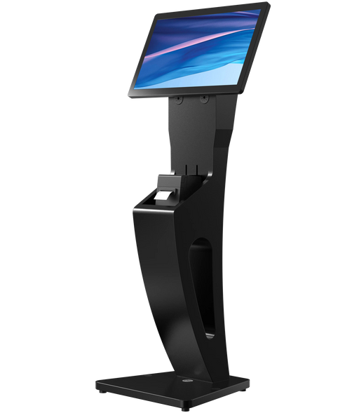 Sleek Floor Stand with Printer Slot for Touchscreen Monitors and Other Displays CTA DIGITAL