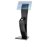 Sleek Floor Stand with Printer Slot for  Touchscreen Monitors and Other Displays