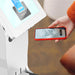 Sleek Floor Stand with Printer Slot, Security Enclosure and Integrated Honeywell 2D Scanner (White) CTA DIGITAL
