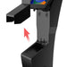 Sleek Floor Stand with Printer Slot, Security Enclosure and Integrated Honeywell 2D Scanner (White) CTA DIGITAL