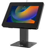Sleek Rotating Desk Mount with Security Enclosure