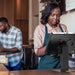 Sleek Rotating Desk Mount with Security Enclosure CTA DIGITAL