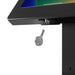 Sleek Rotating Desk Mount with Security Enclosure and Integrated Honeywell 2D Scanner (White) CTA DIGITAL