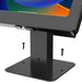 Sleek Rotating Desk Mount with Security Enclosure and Integrated Honeywell 2D Scanner (White) CTA DIGITAL