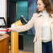Sleek Rotating Desk Mount with Security Enclosure and Integrated Honeywell 2D Scanner (White) CTA DIGITAL