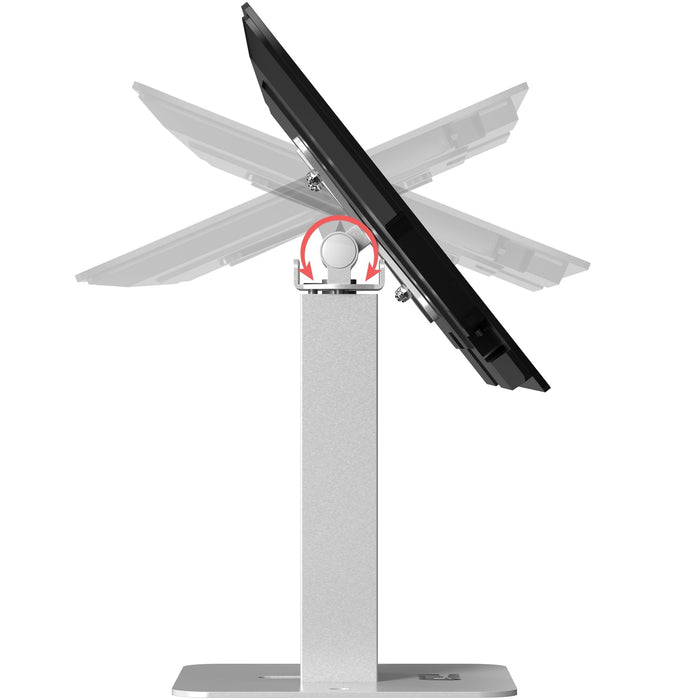 Sleek Rotating Desk Mount with Security Enclosure for 9-11" Tablets (White) CTA DIGITAL