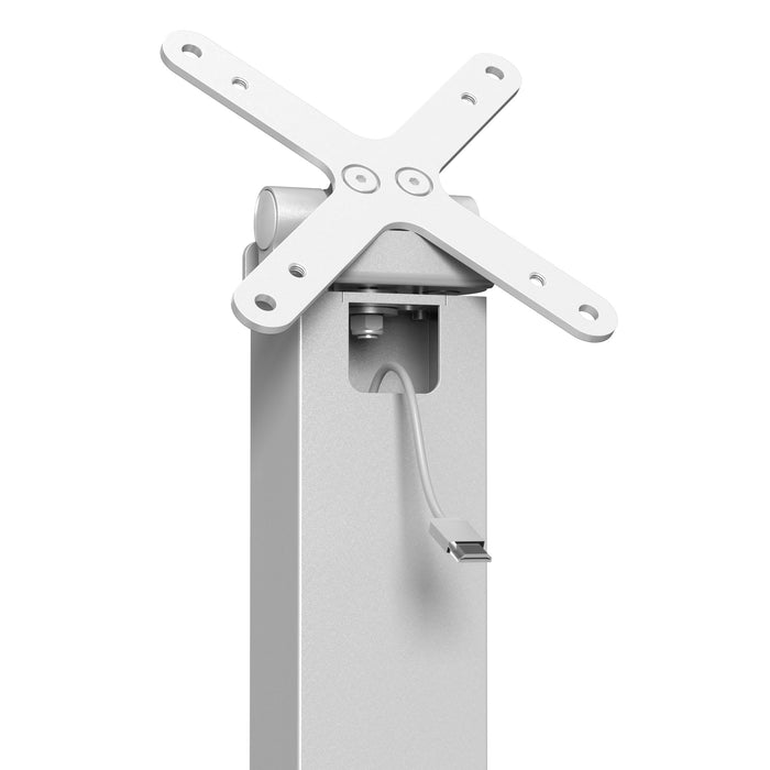 Sleek Rotating Desk Mount with Security Enclosure for 9-11" Tablets (White) CTA DIGITAL