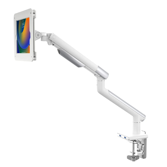  Slim Spring Arm Mount w/ USB Ports and Universal Security Enclosure for Medium Size Tablets CTA DIGITAL