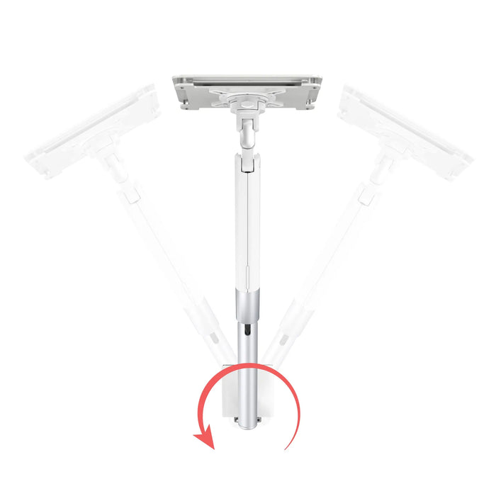  Slim Spring Arm Mount w/ USB Ports and Universal Security Enclosure for Medium Size Tablets CTA DIGITAL