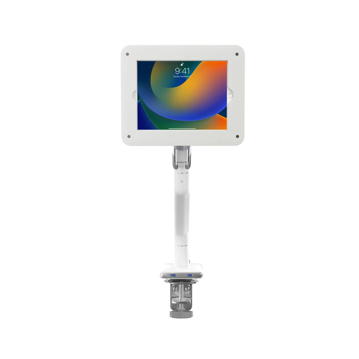  Slim Spring Arm Mount w/ USB Ports and Universal Security Enclosure for Medium Size Tablets CTA DIGITAL