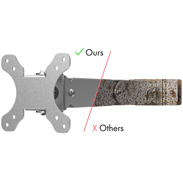 Stainless Steel Pole Mount with Articulating Arm for CTA Digital's Stainless-Steel Enclosures CTA DIGITAL