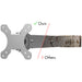 Stainless Steel Pole Mount with Articulating Arm for CTA Digital's Stainless-Steel Enclosures CTA DIGITAL