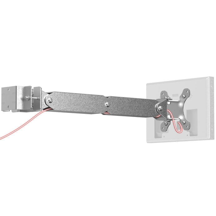 Stainless Steel Pole Mount with Articulating Arm for CTA Digital's Stainless-Steel Enclosures CTA DIGITAL