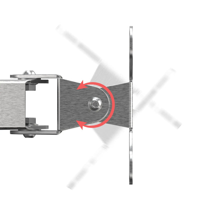 Stainless Steel Pole Mount with Articulating Arm for CTA Digital's Stainless-Steel Enclosures CTA DIGITAL
