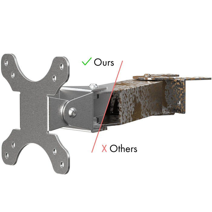 Stainless Steel Pole Mount with Articulating Arm for CTA Digital's Stainless-Steel Enclosures CTA DIGITAL