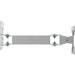 Stainless Steel Pole Mount with Articulating Arm for CTA Digital's Stainless-Steel Enclosures CTA DIGITAL