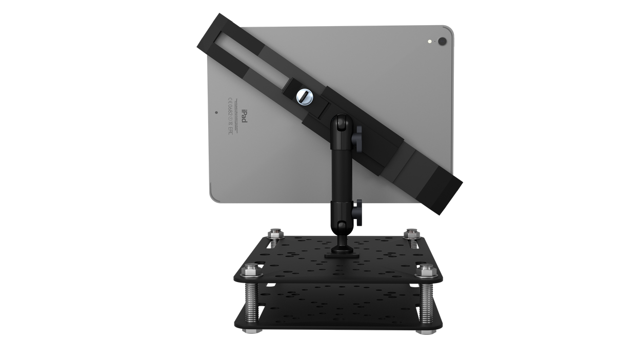 Tablet Security Forklift Mounting Kit w/ Universal Mounting Plates & Adjustable Holder CTA