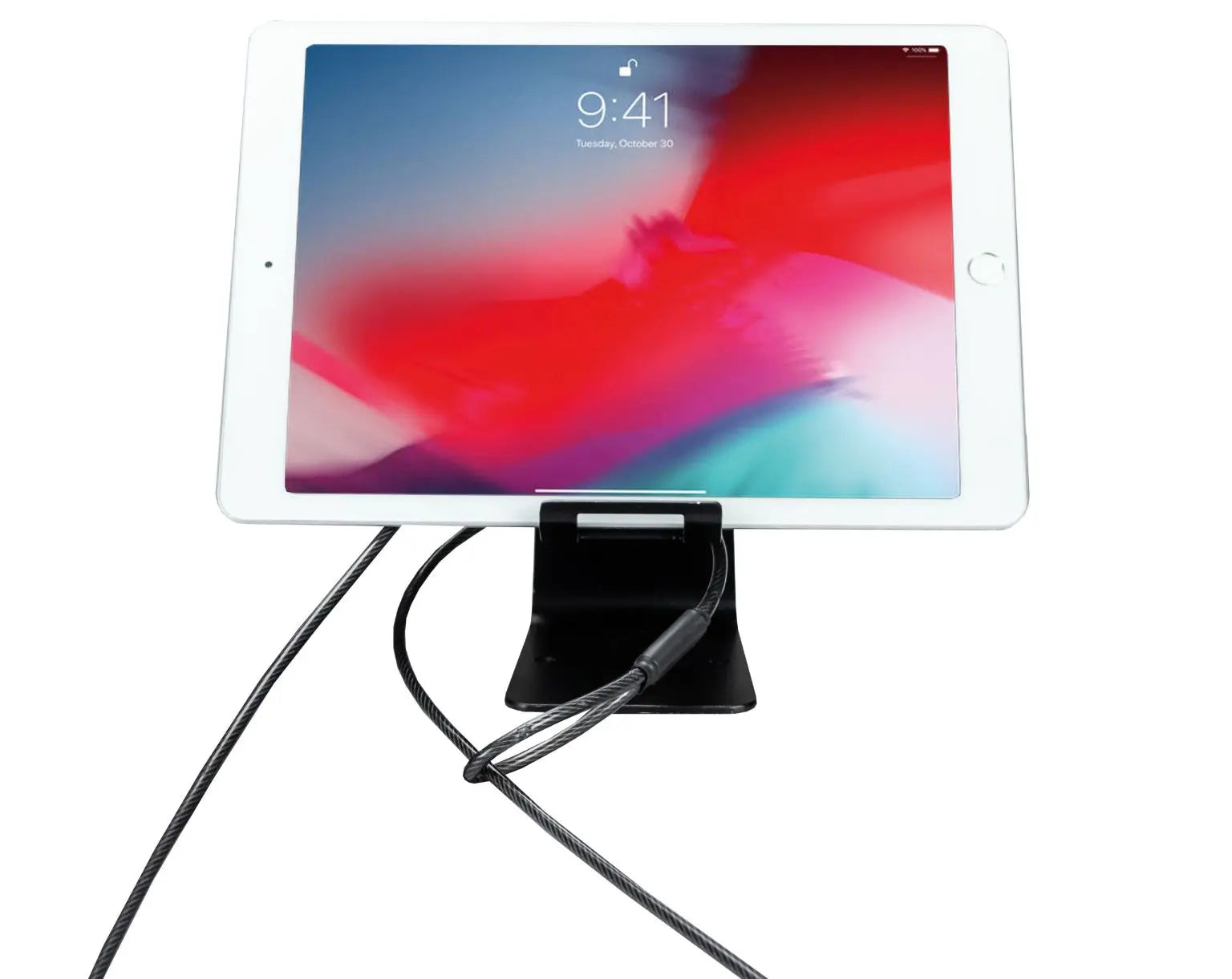 Tablet Security Kiosk Kit with Display Stand and Locking Cable