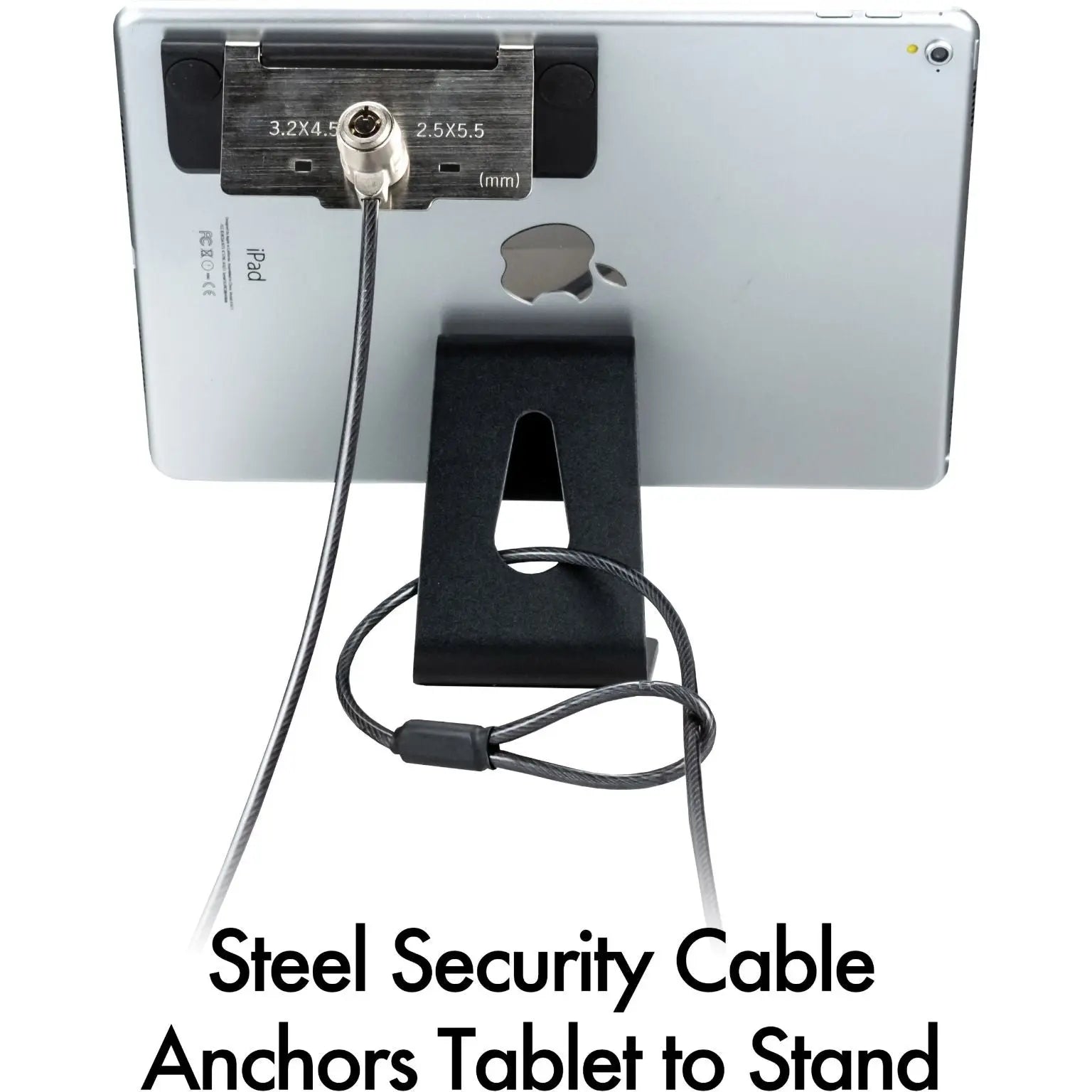 Tablet Security Kiosk Kit with Display Stand and Locking Cable