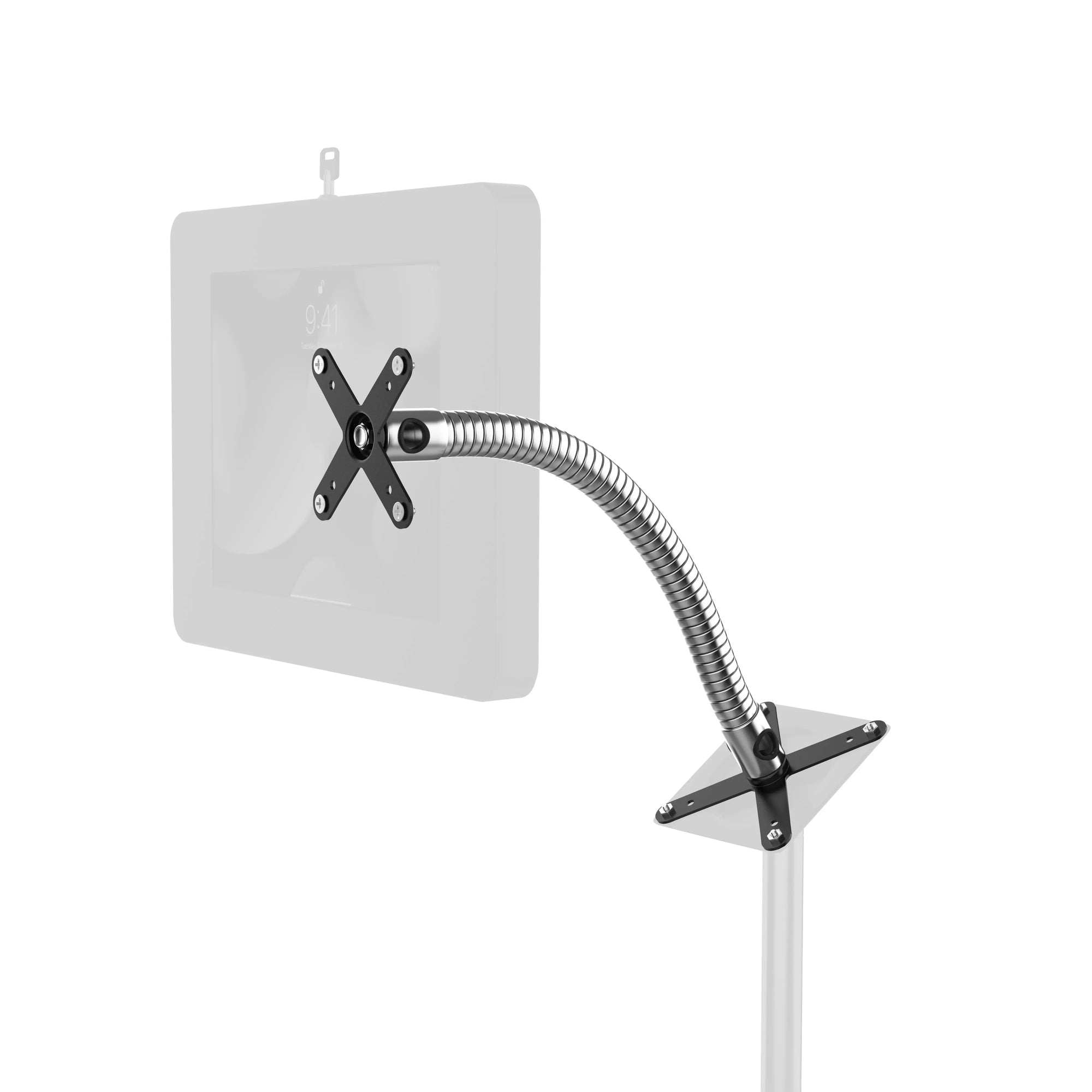 Thick, Heavy-Duty Security Gooseneck w/ Dual VESA Plates CTA DIGITAL