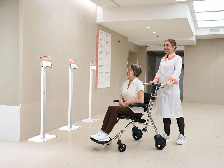 Thin Profile Floor Stand with Universal Holder for 9.7"-12.9" Tablets CTA DIGITAL