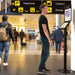 Thin Profile Graphic Sign Floor Stand w/ Security Enclosure CTA DIGITAL
