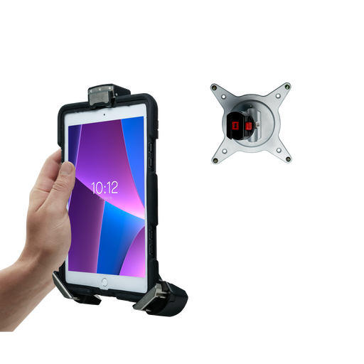 Tri-Grip Tablet Security Clasp w/ Quick-Connect VESA Mount CTA