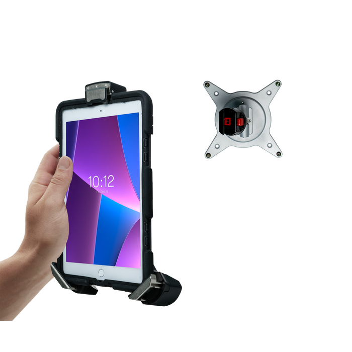 Tri-Grip Tablet Security Clasp w/ Quick-Connect VESA Mount CTA