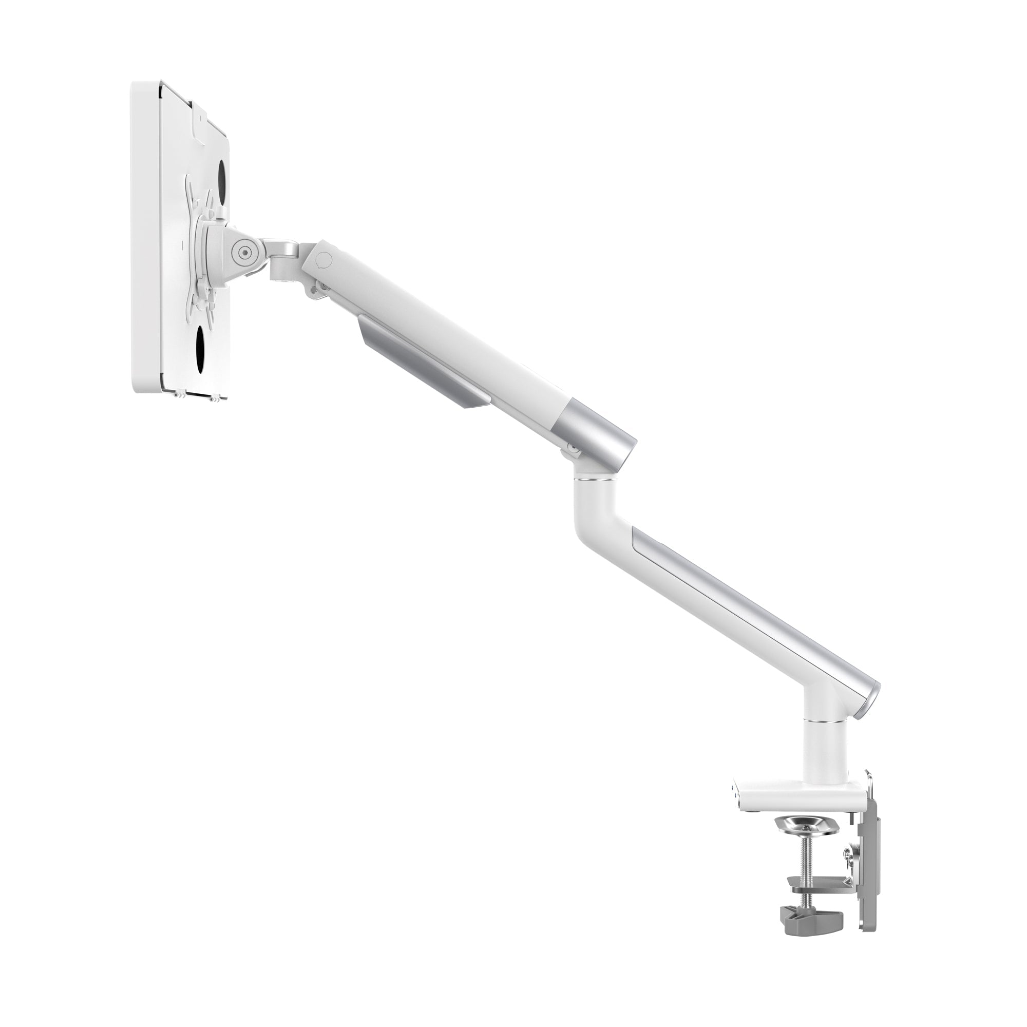 Slim Spring Arm Mount w/ USB Ports and Universal Security Enclosure for Medium Size Tablets