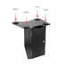VESA Compatible Desk Mount w/ Printer Shelf Compartment CTA DIGITAL