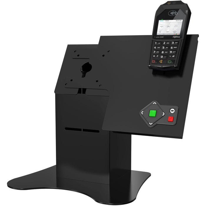 VESA Compatible Desk Mount w/ Printer Shelf Compartment CTA DIGITAL
