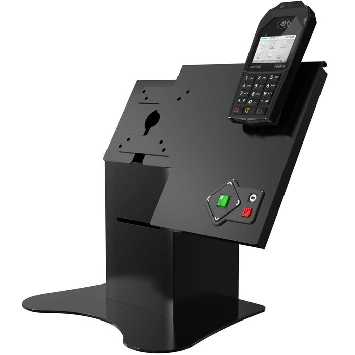 VESA Compatible Desk Mount w/ Printer Shelf Compartment CTA DIGITAL