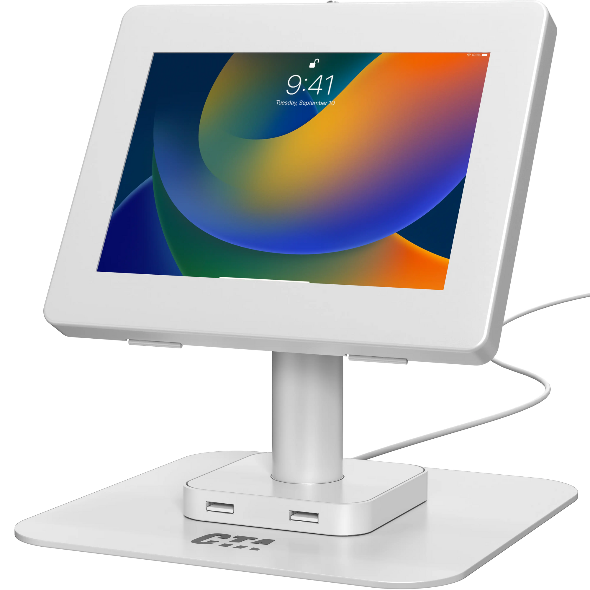 VESA Compatible Desk Mount with USB Ports and Cable Routing CTA DIGITAL
