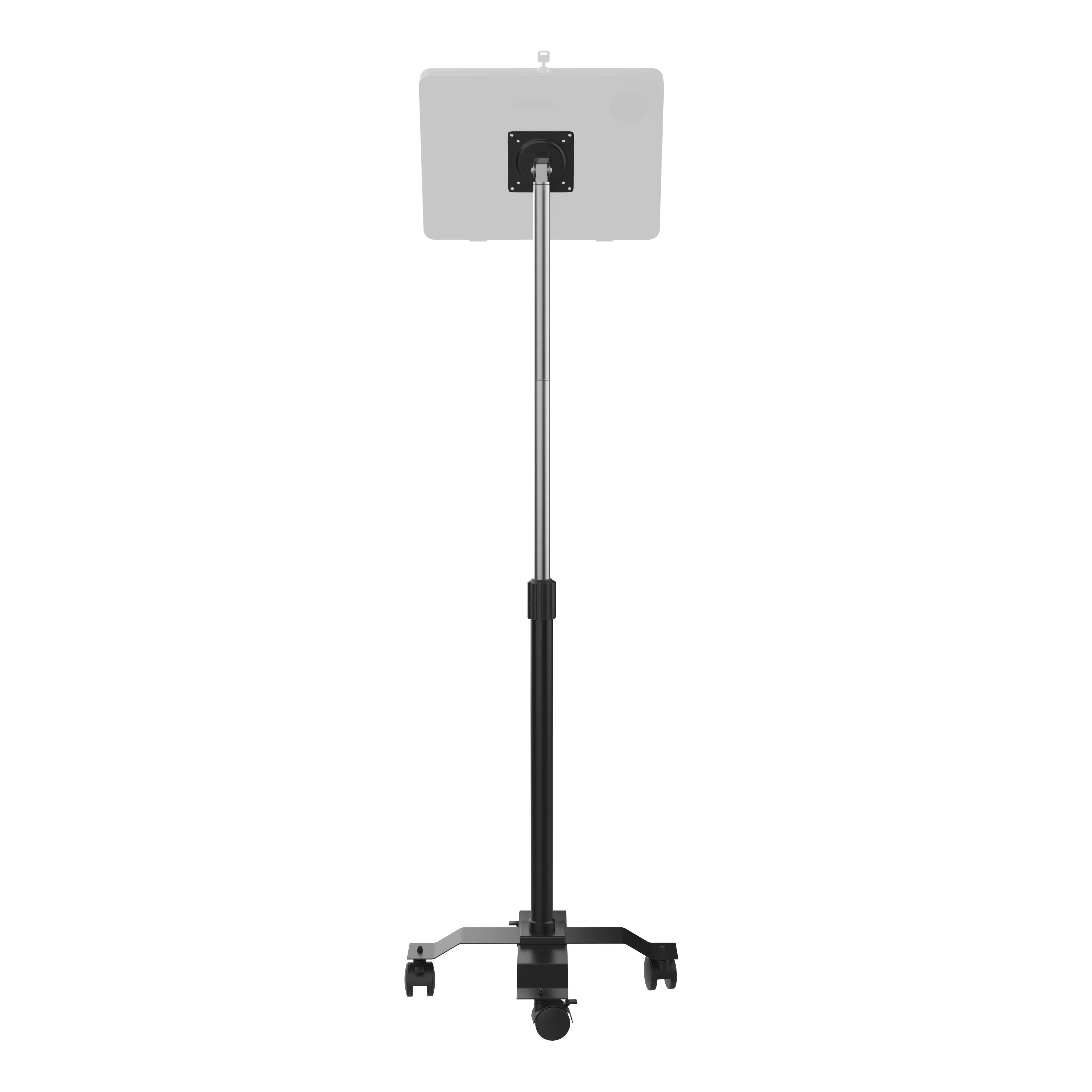 VESA-Compatible, Height-Adjustable Rolling Floor Stand