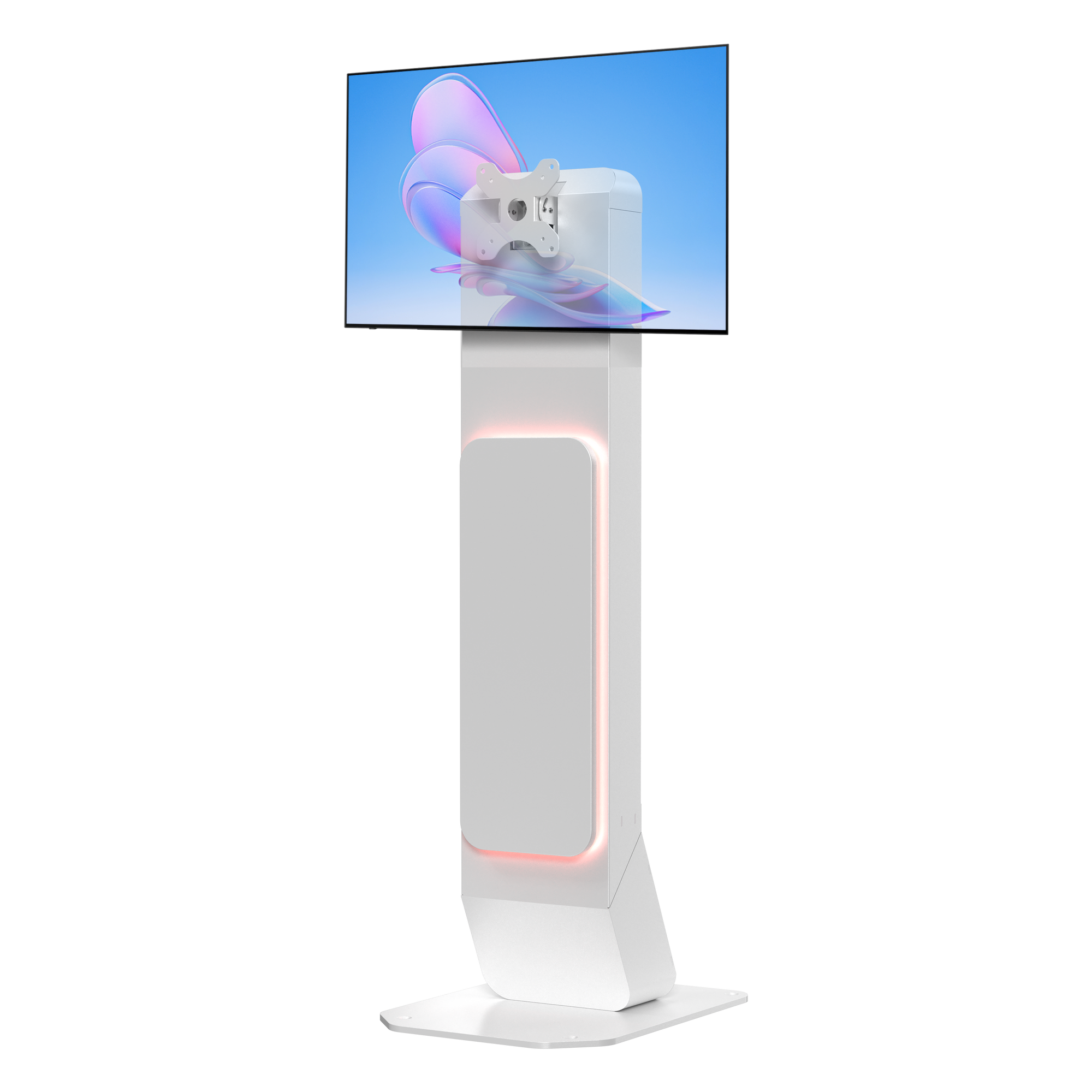 VESA Floor Stand Kiosk with LED Lights
