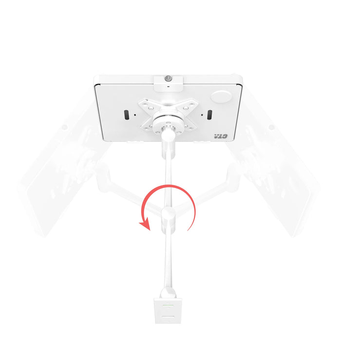 VESA Wall Mount Arm with Enclosure (White) CTA DIGITAL