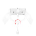 VESA Wall Mount Arm with Enclosure (White) CTA DIGITAL