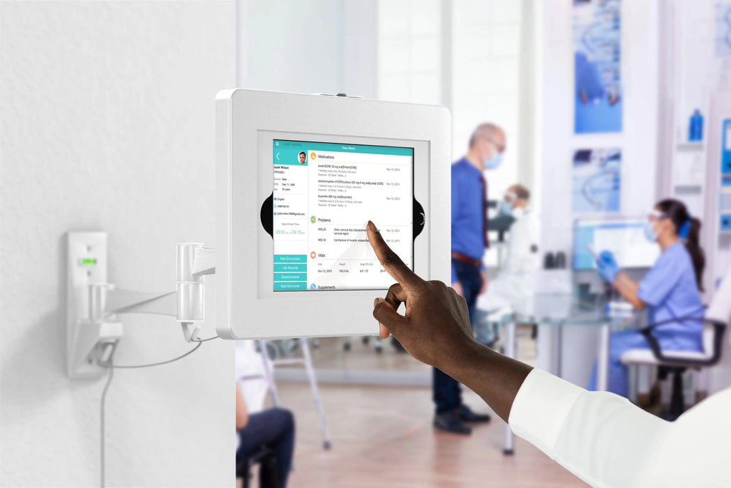 VESA Wall Mount Arm with Enclosure (White) CTA DIGITAL