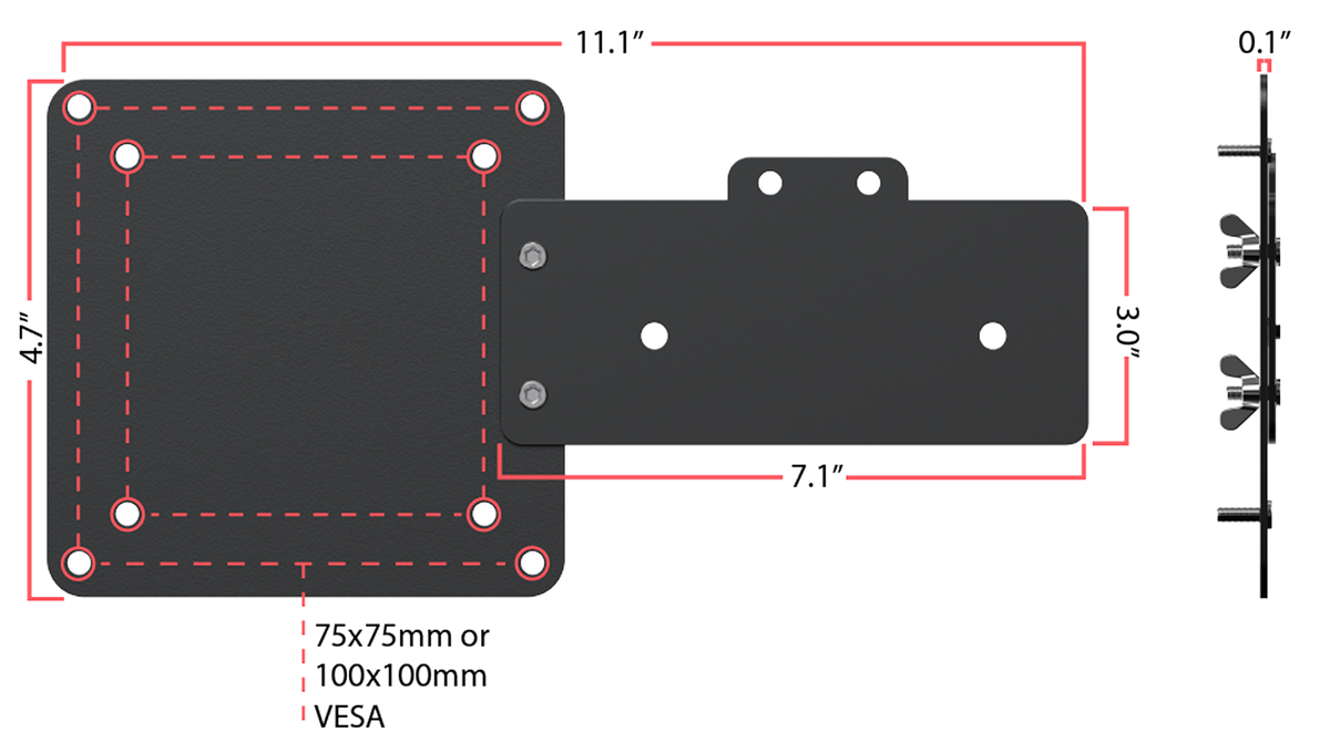 Lenovo Chromebox Micro Multi-Direction VESA Mounting Bracket