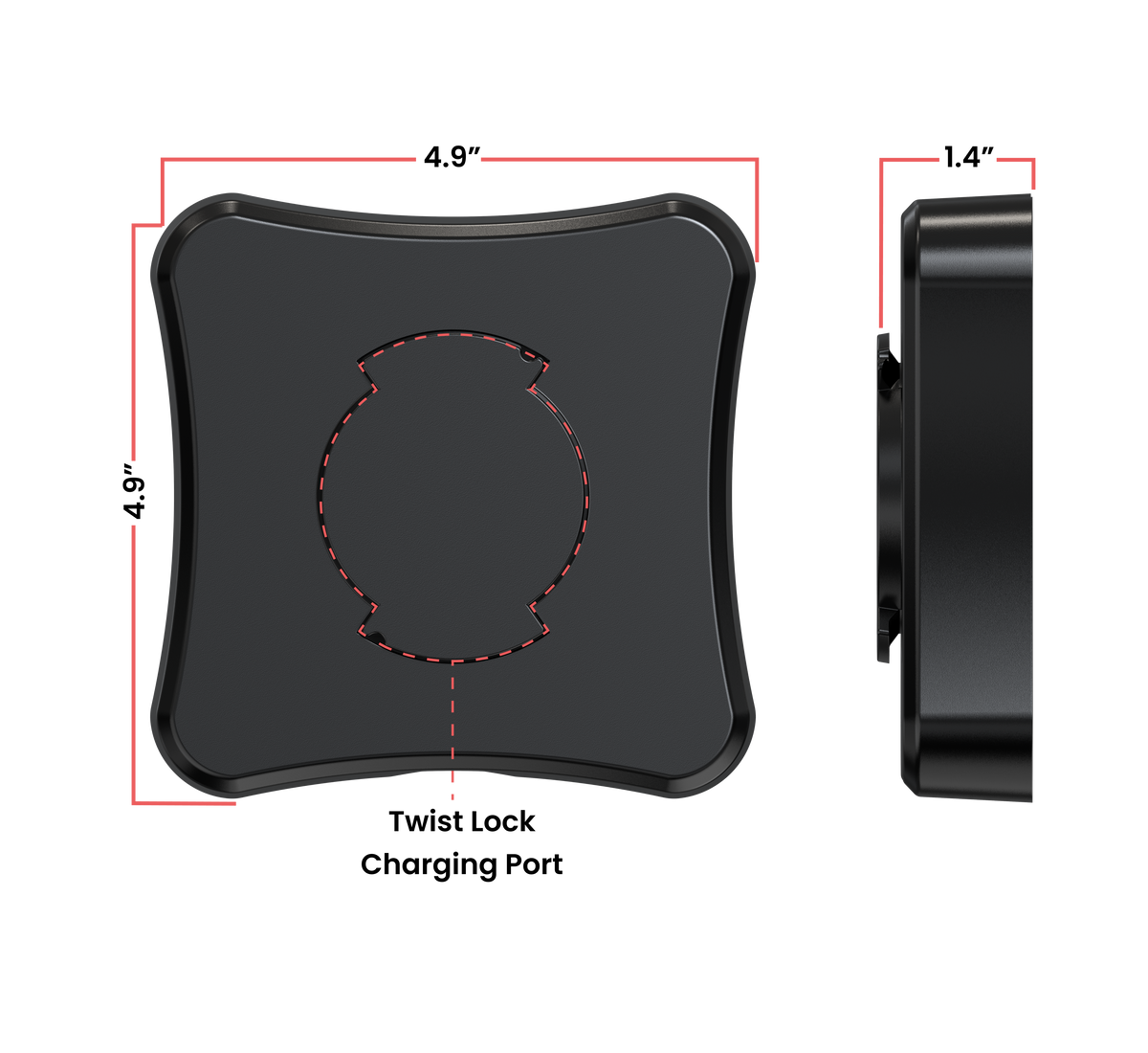 VersaGuard Twist Lock Protective Tablet Case and Dock with Wireless Inductive Charging for Lenovo K11