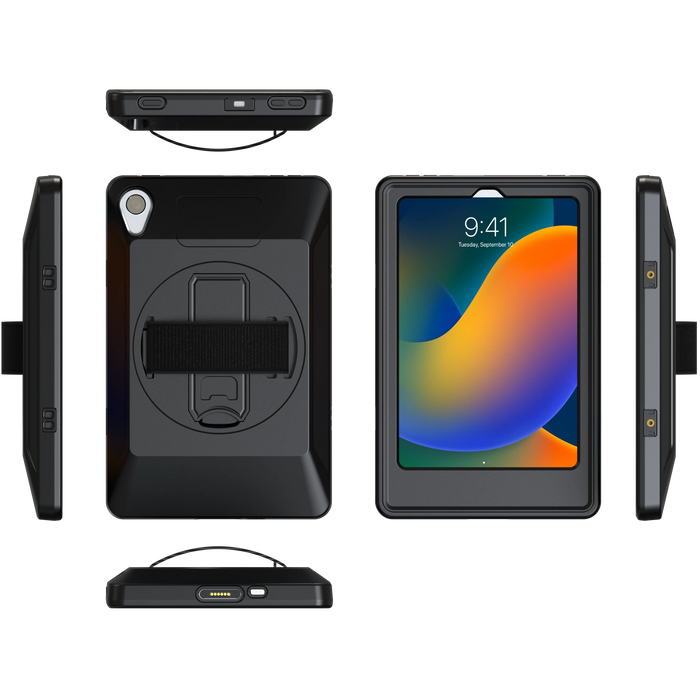VersaGuard Protective Tablet Case with POGO Charging, Built-In Kick Stand and Hand Strap CTA DIGITAL